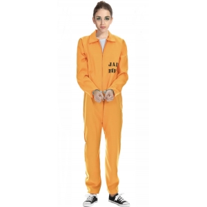 Orange Prisoner Jumpsuit - Womens Prisoner Costumes